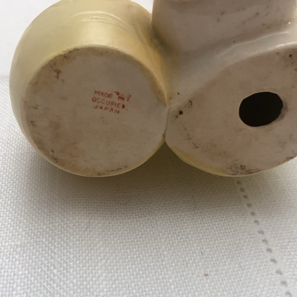 Child Duck Vase Small Planter Trinket Dish Vintage Occupied Japan - Picture 4 of 5